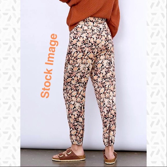 Anthropologie Diandra Pleated Floral Joggers NWT - Picture 11 of 11